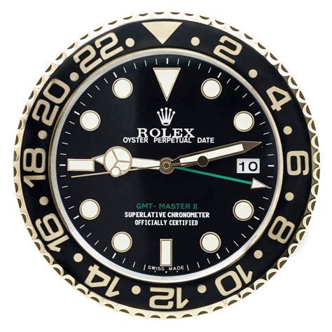 ROLEX WALL CLOCK GMT MASTER II GOLDEN STYLE RL52 FREE SHIPPING