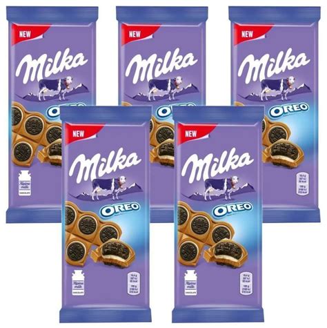 MILKA Молочный шоколад, сендвич с печеньем OREO, 92 гр - 5 шт - купить ...