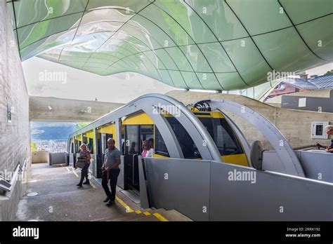 Top Station Hungerburg Of Hungerburgbahn Funicular Railway In Region