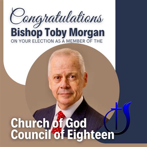 Congratulations, Bishop Morgan, on your Election to the Council of Eighteen — VACOG.ORG