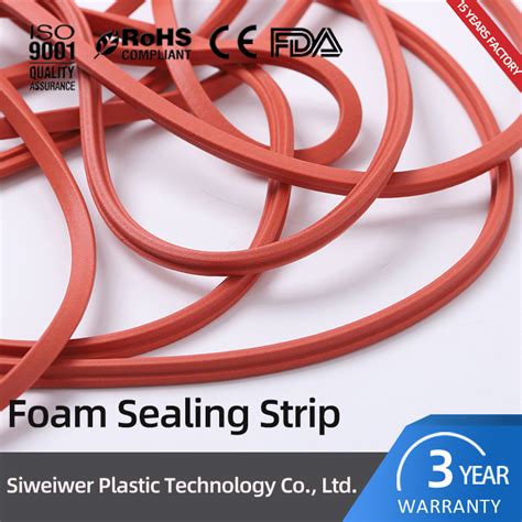 Color High Temperature Waterproof Special Shaped Silicone Foam Sealing