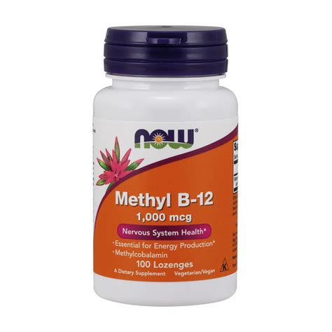 Vitamin B12 NOW, 1000 ug (100 žvečljivih tablet) | extenlab.si