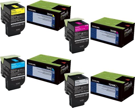 Lexmark C Hk Juego De Cartuchos De T Ner De Color Negro De Alto