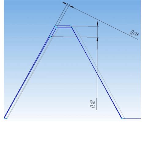 A typical simulated thread profile section. | Download Scientific Diagram