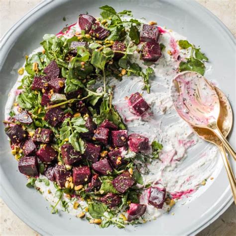 Beet Salad With Spiced Yogurt And Watercress America S Test Kitchen