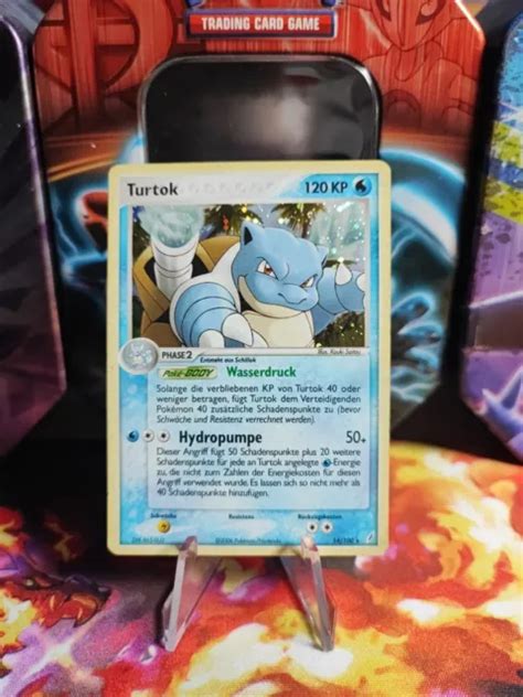 POKEMON KARTE CARD Turtok Blastoise Ex Crystal Guardians Deutsch German