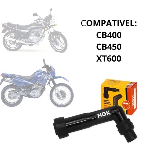 CACHIMBO VELA NGK XDO05F HONDA CB400 CB450 XT600 Pneu Pra Moto