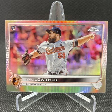 Zac Lowther Rookie Topps Chrome Refractor Ebay