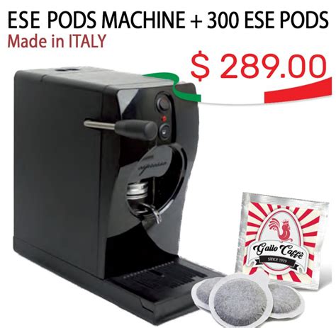 ESE Coffee Machine Silver, Coffee Makers ESE Pods, Espresso Coffee Machine