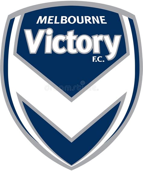 The Emblem of the Football Club `Melbourne Victory`. Australia ...