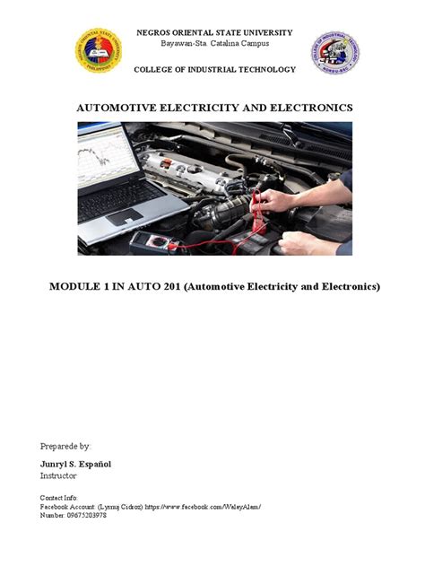 Understanding Automotive Electrical Systems An Introduction To Module 1 Of The Automotive