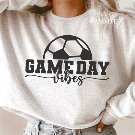 Game Day Vibes Svg Png Pdf Soccer Game Day Svg Soccer Svg Etsy