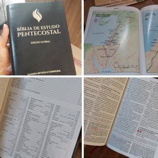 Bíblia De Estudo Pentecostal Letra Grande Edição Global Arc Almeida