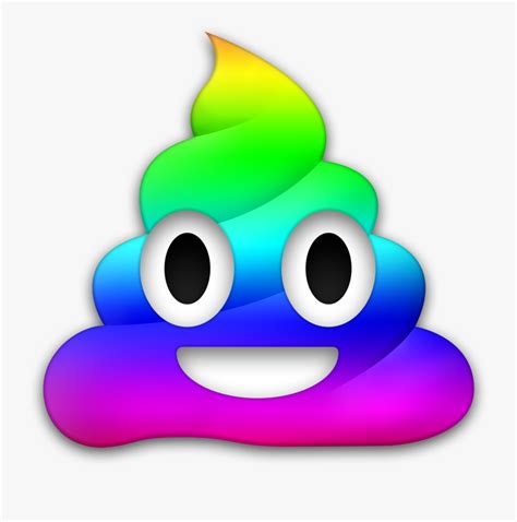 Megaphone Clipart Emoji - Rainbow Poop Emoji Png , Free Transparent Clipart - ClipartKey