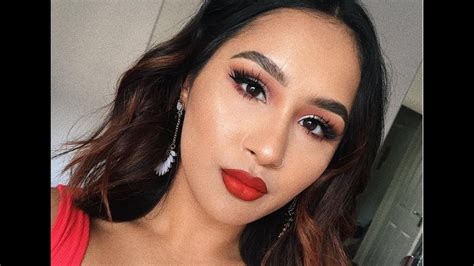 Speeded Up Grwm Festive Red Lips Jasmineregmi Youtube