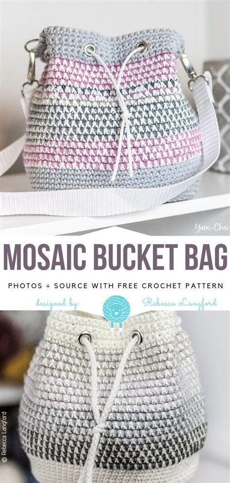 Free Crochet Drawstring Bag Pattern Web This Mini Crochet Drawstring