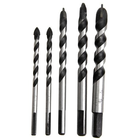 5Pcs Drywall Tungsten Carbide Drill Bit Set for Wood Ceramic Tile ...