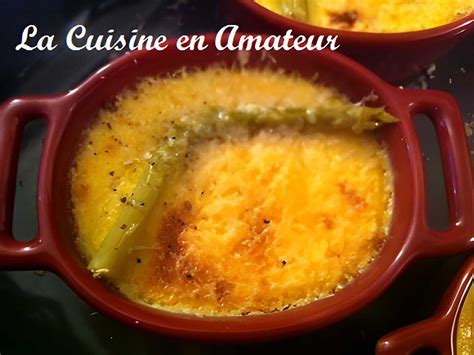 Recette de Crème brûlée d asperge et parmesan