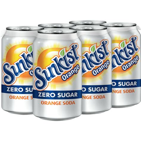 Sunkist Zero Sugar Orange Soda 12 Fl Oz Delivery Or Pickup Near Me Instacart