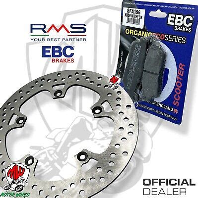 Set Scheibe Vorne Rms Bel Ge Ebc Organisch Yamaha Yp X Max