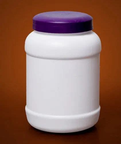 White Round Protein Powder Hdpe Jar Capacity Liter At Jar In