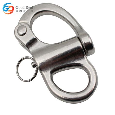 Stainless Steel AISI304 316 Fixed Snap Shackles Jaw Swage Snap Shackles