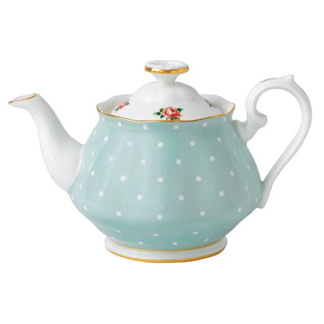 Royal Albert Polka Rose Teapot Ml Peter S Of Kensington