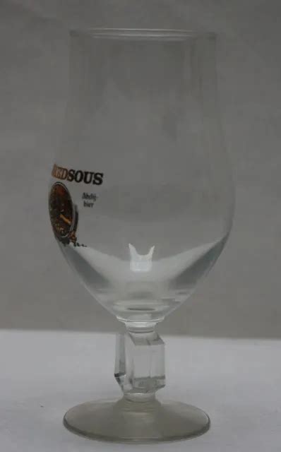 VERRE A BIÈRE ancien a pied Ballon MAREDSOUS 40 centilitres EUR 5 50