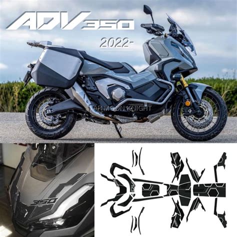 For HONDA ADV 350 ADV350 2022 2023 Motorcycle 3D Epoxy Sticker Footrest Pad Windshield Decal ...