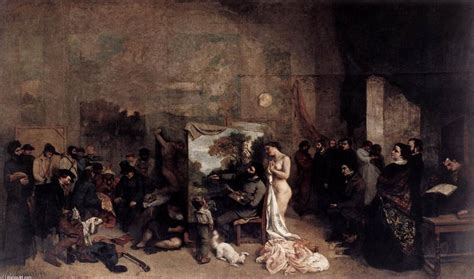 Reproducciones De Pinturas El Estudio Del Pintor 1855 De Gustave