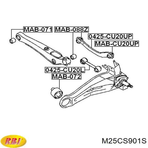 M Cs S Rbi Silentblock De Brazo Suspensi N Trasero Transversal