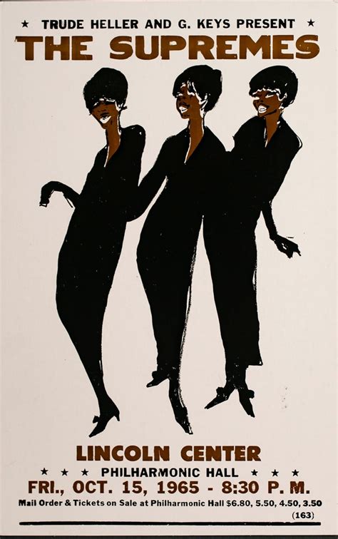 Unknown - The Supremes Poster, Lincoln Center in 2024 | Concert poster ...