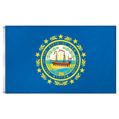 New Hampshire Outdoor Nylon Flag 3' x 5' | Shop New Hampshire Flags