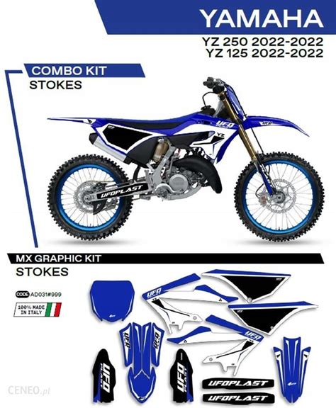 Cz Ci Motocyklowe Ufo Komplet Naklejek Yamaha Yz Stokes