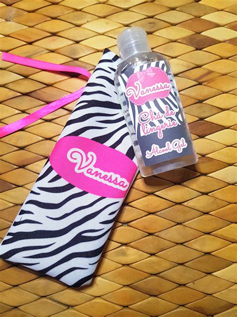 Lembrancinha Lcool Gel Ml Ch De Lingerie Personalizado