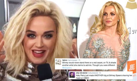 Grammys 2017: Katy Perry sparks backlash with Britney Spears 'shaved ...