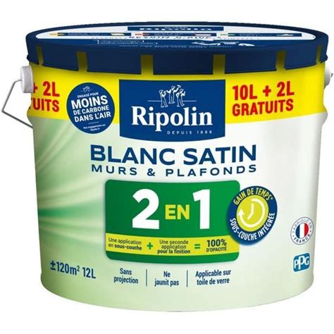 Peinture Murs Et Plafonds En Blanc Satin Ripolin L L Gratuits