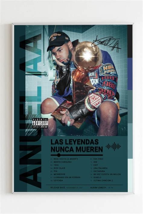 Anuel AA Las Leyendas Nunca Mueren Poster In 2024 Album Covers