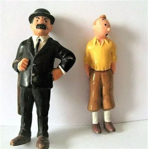 FIGURINES DUPONT ET TINTIN HERGE BULLY Et LU 8cm EUR 8 80 PicClick FR