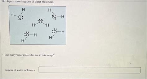 Solved This Figure Shows A Group Of Water Molecules H H H