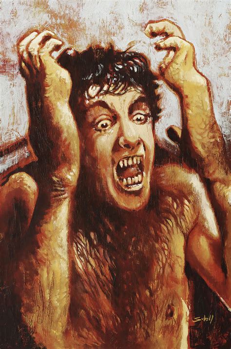 An American Werewolf In London David Naughton Painting By Sv Bell