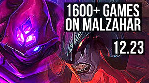 MALZAHAR Vs AATROX MID 4 0M Mastery Rank 6 Malz 1600 Games 5 3