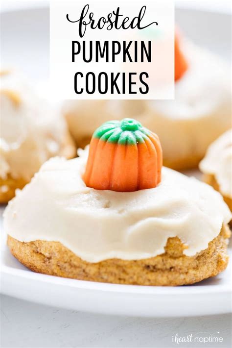 Caramel Frosted Pumpkin Cookies Melt In Your Mouth Pumpkin Cookies