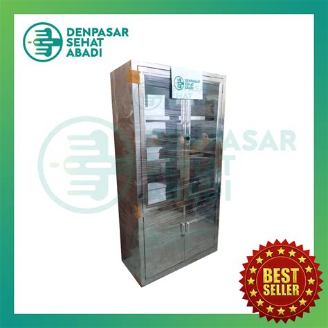 Jual Lemari Obat Pintu Stainless Steel Dua Pintu Shopee Indonesia