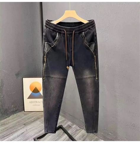 Mejor Precio En A Granel Jeans Pour Hommes T12302 Mode 2024 Piste De Luxe Design Européen