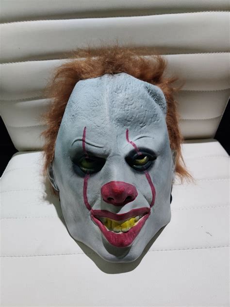 Pennywise Latex Clown Mask Full Head Costume Movie St Gem