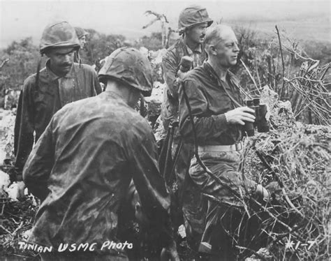 Gen Merritt A Edson Tinian World War Photos