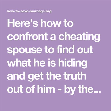 How To Confront A Cheater A Suspected Cheating Spouse Cheating