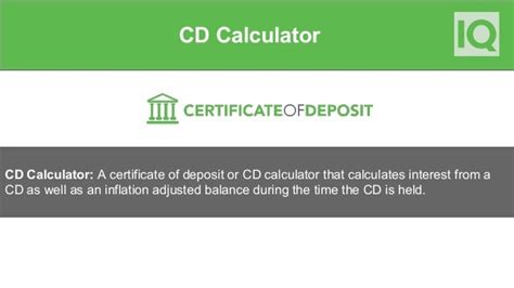 CD Calculator