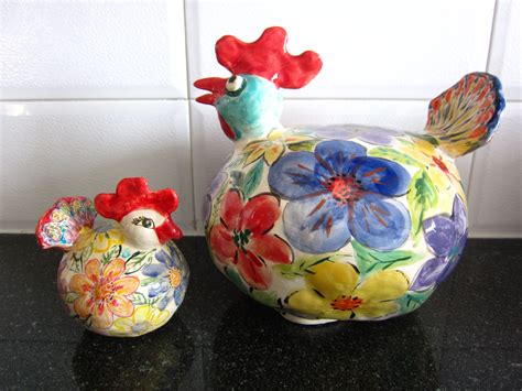 Hens Ceramic Artwork Ceramic